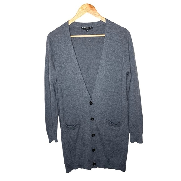 Barbara Bui Silk Cashmere Blend Boyfriend Cardigan - Picture 1 of 12